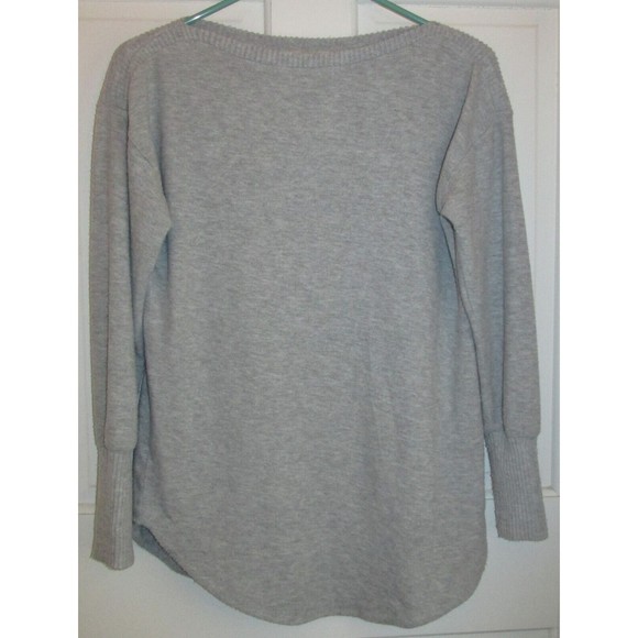 LOFT Women's Gray Boat Neck Soft Long Sleeve Pullover Sweater Size XS - Picture 1 of 6